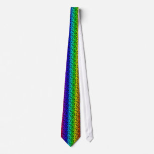 Gravata Rainbow Pride Animal Stripe