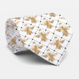 Gravata Rainha Elegante Abelha Honeycomb