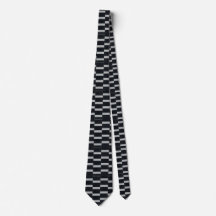 Ralph Roraff Black White Silk Patterna Tie