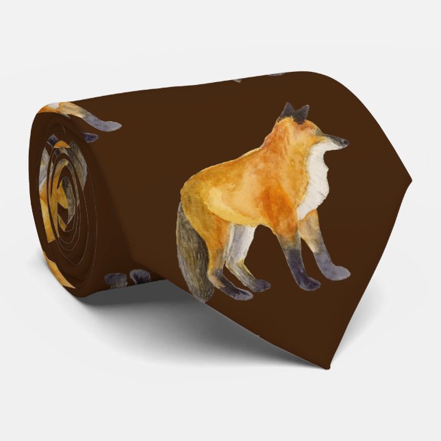 Gravata Raposa Vermelha (Rolled)