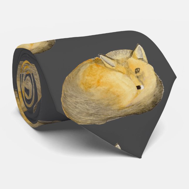 Gravata Raposa Vermelha (Rolled)