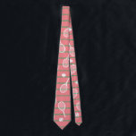 Gravata Raquetas Brancas de Tênis legal - Faixa Rosa<br><div class="desc">Padrões Tênis de faixas brancas e cor-de-rosa e verde para ele | Tênis de Verão. Presente para tênis player, tênis de raquete branco em um fundo verde. Presente personalizado para um tênis. Trendy tênis jogadores em casa. Presentes modernos de jogador de tênis. Legal presente moderno para o seu treinador de...</div>