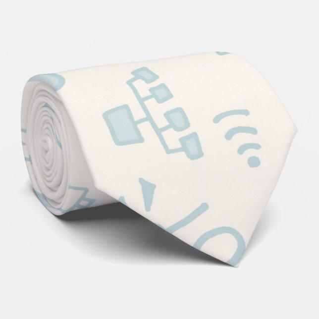 Gravata Rascunhos na Internet (Rolled)