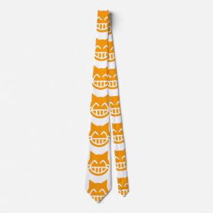 Gravata Rasgos do gato de Emoji da alegria
