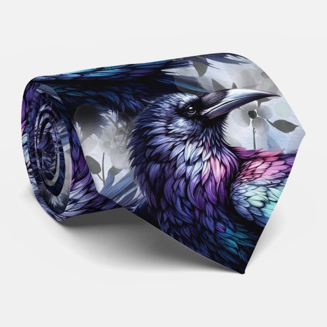 Gravata Raven Neck Tie (Rolled)