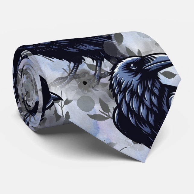 Gravata Raven Neck Tie (Rolled)