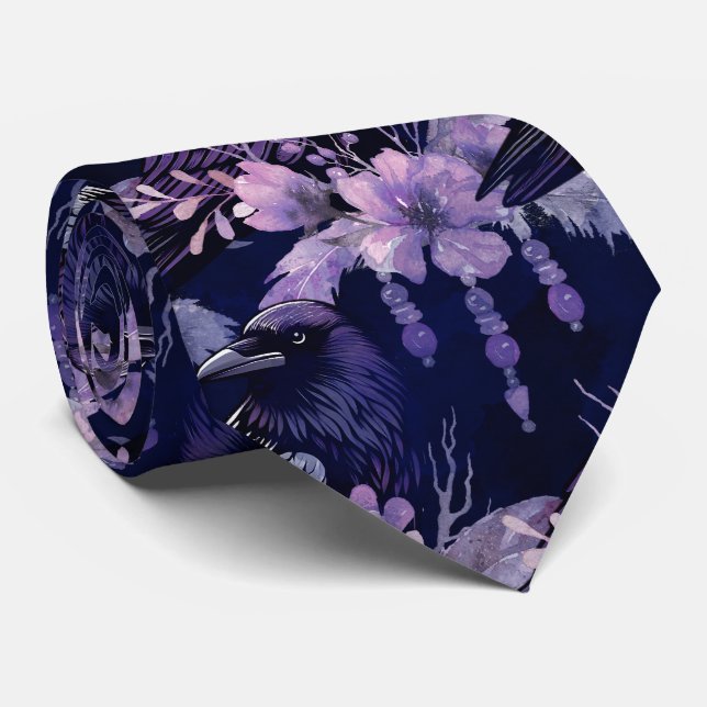 Gravata Raven Neck Tie (Rolled)