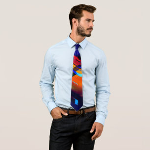 Gravata Razzle Dazzle Abstrato Necktie