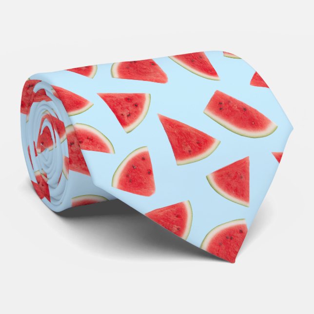 Gravata Realistic Watermelon Slice Summer Pattern (Rolled)
