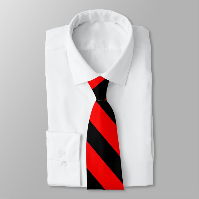 Gravata Red and Black University Strike (Amarrado)