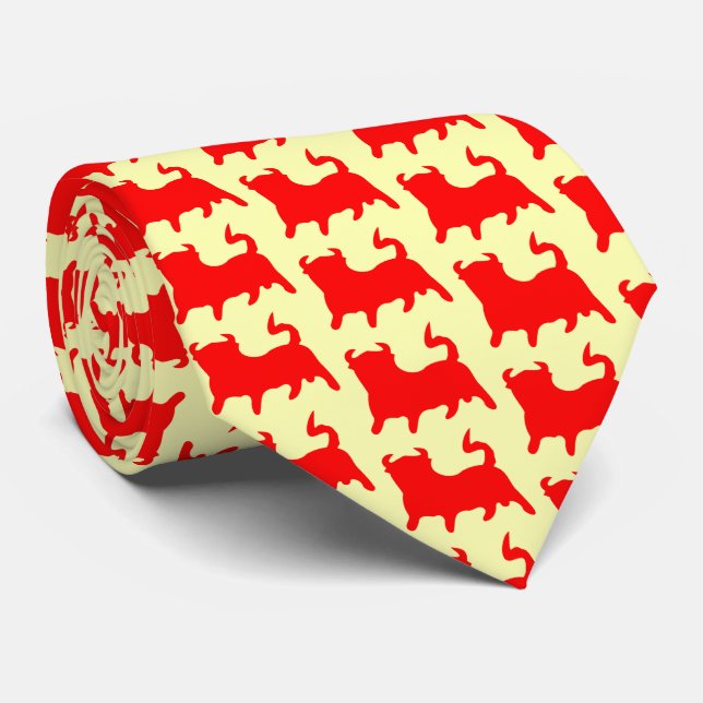 Gravata Red Bull Design (Rolled)