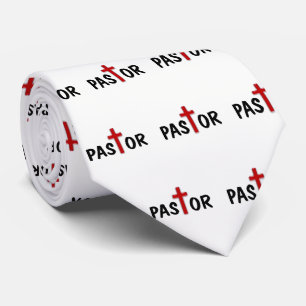 Gravata Red Cross Pastor Tie
