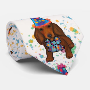 Gravata Red Dachshund de Longa Distância
