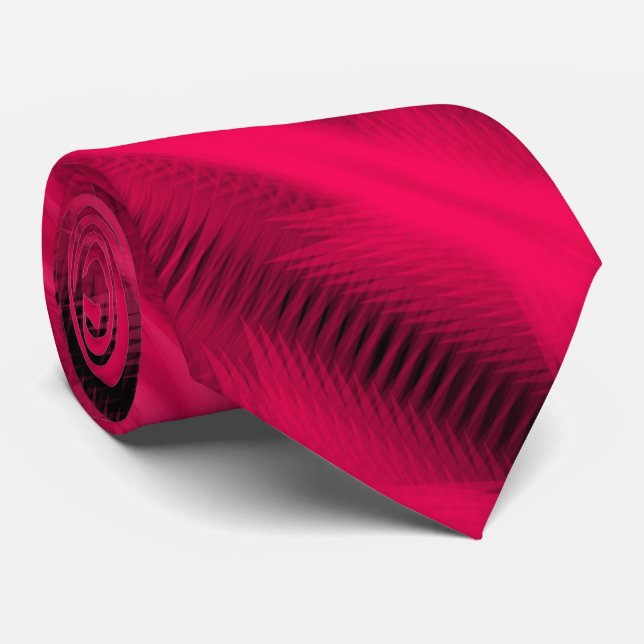 Gravata Red Futuristic Abstract Diagonal Pattern Art (Rolled)