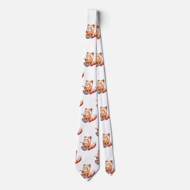 Gravata Red Panda Ramen Neck Tie (Frente)