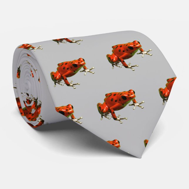 Gravata Red Poison Sapo Neck Tie (Rolled)