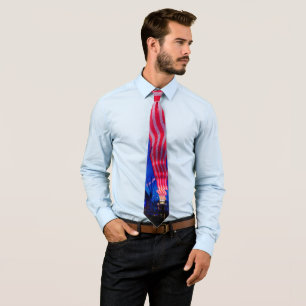 Gravata Red White e Blue Las Vegas Neck