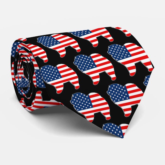 Gravata RED WHITE E CHOW mens necktie (Rolled)