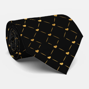 Gravata Régal Dourado Motif Black Neck