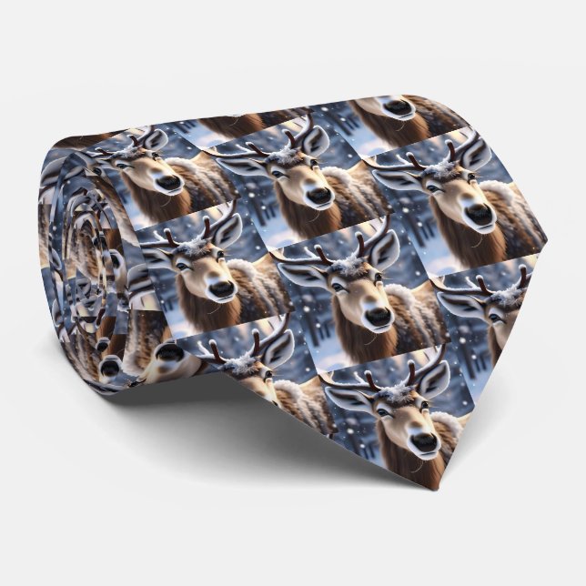 Gravata Reindeer Magic: Fechamento do Companheiro Leal de  (Rolled)