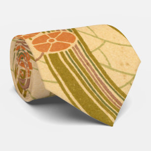 Gravata Rene Beauclair's Art Nouveau Curvy Floral