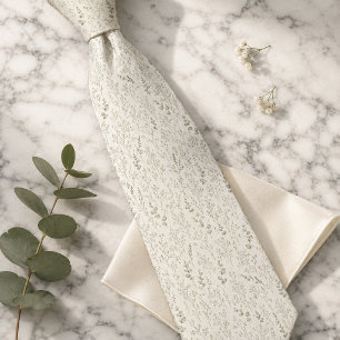 Gravata Respiro de Bebê & Floral de Eucalipto