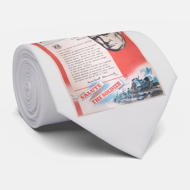 Gravata Retirada do poster de guerra britânico. (Rolled)