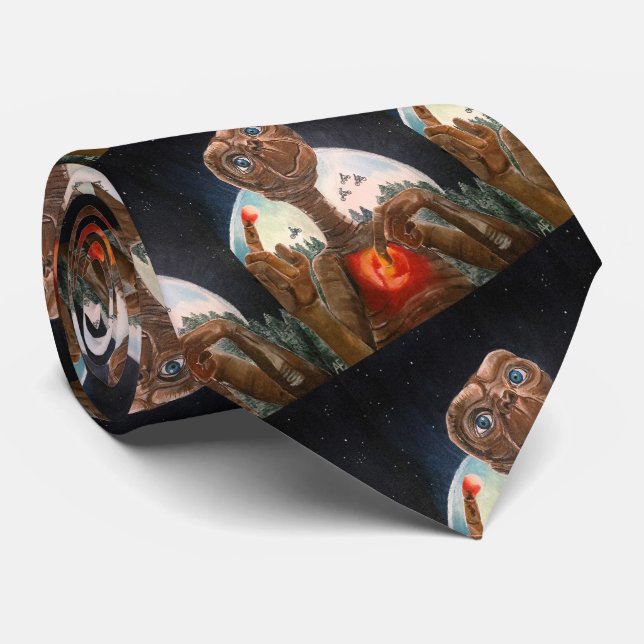 Gravata Retrato de alienígena pintado por Alfred Fox (Rolled)