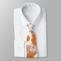 Retro Boho Terracota Floral Flores Silvestres Outo