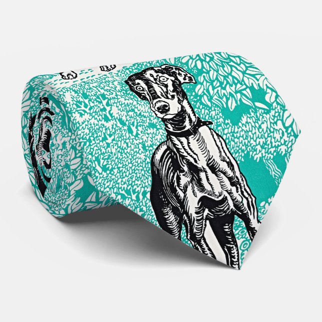 Gravata Retro Elegância: Greyhound por Moriz Jung (Rolled)