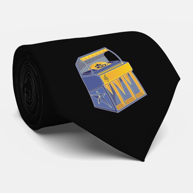 Gravata Retro Jukebox (Rolled)