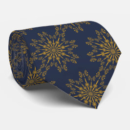 Gravata Retro Mandala Midnight Neck Tie