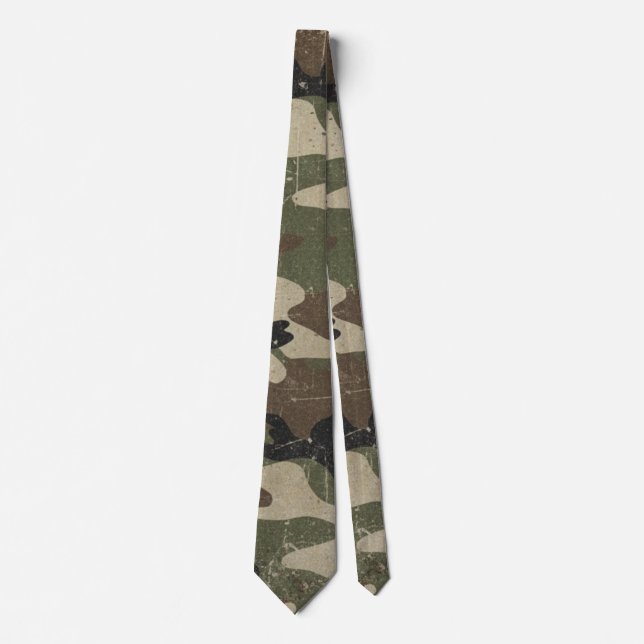 Gravata Retro Military Camouflage Pattern (Frente)