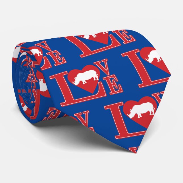 Gravata Rhinoceronte Love (Rolled)