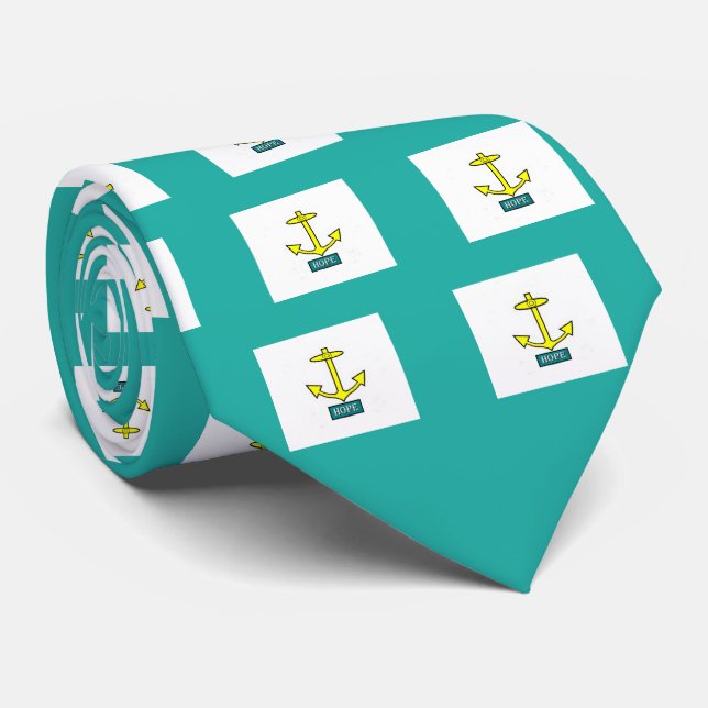 Gravata Rhode - âncora da esperança da ilha (Rolled)