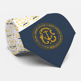 Gravata Rhode Islander Flag & Seal, Flag of Rhode Island