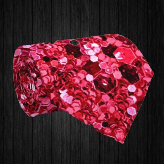 Gravata Rico Brilhante, cor-de-rosa, Faux Glitter Luxo (Criador carregado)
