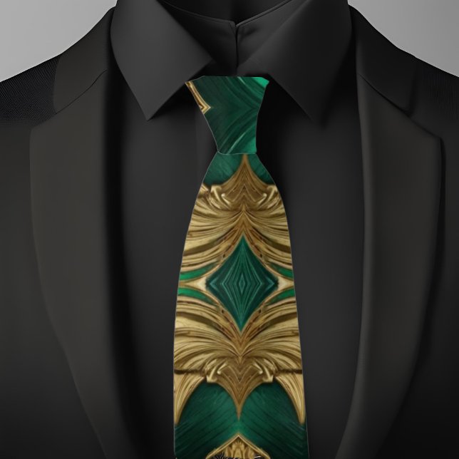Gravata Rico Dourado e Emerald Necktie (Criador carregado)