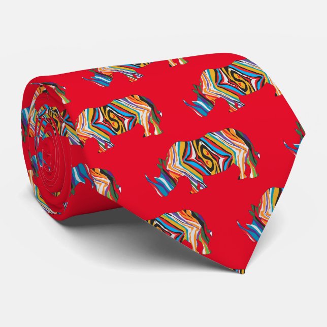 Gravata Rinoceronte Psicodélico (Rolled)