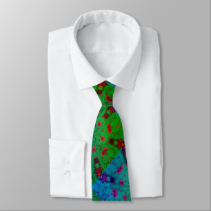 Gravata rmdesignflo55 tie BLUE GREEN CUTE
