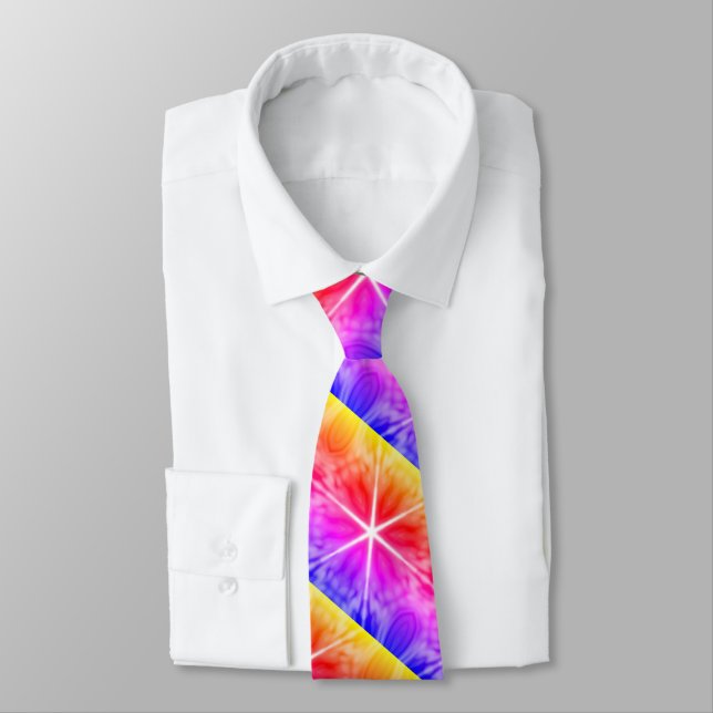 Gravata rmdesignflo55 tie BLUE RED PURPLE CUTE (Amarrado)