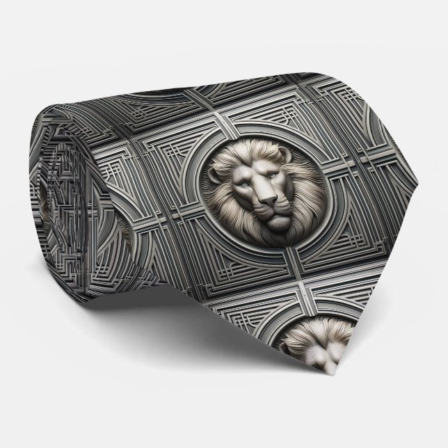 Gravata Roaring Lion | Moda Masculina (Rolled)