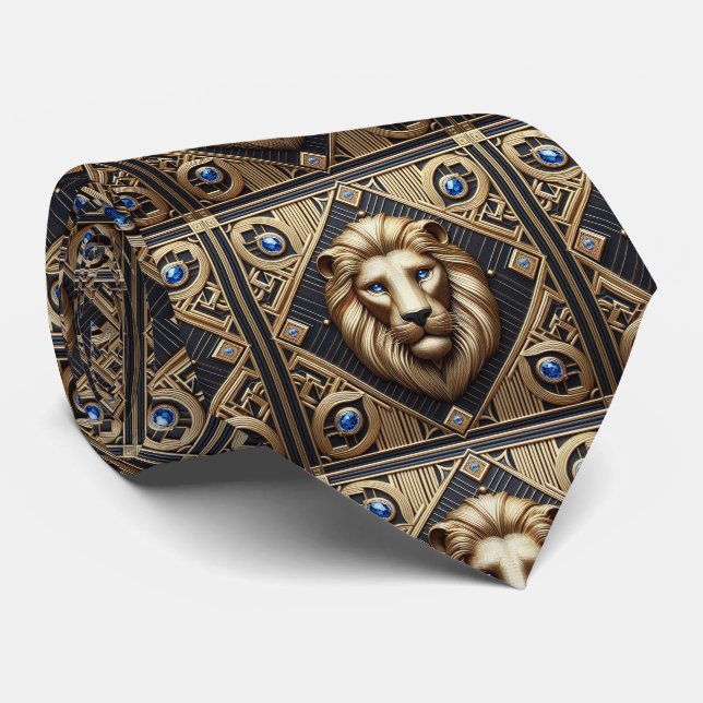 Gravata Roaring Lion | Moda Masculina (Rolled)