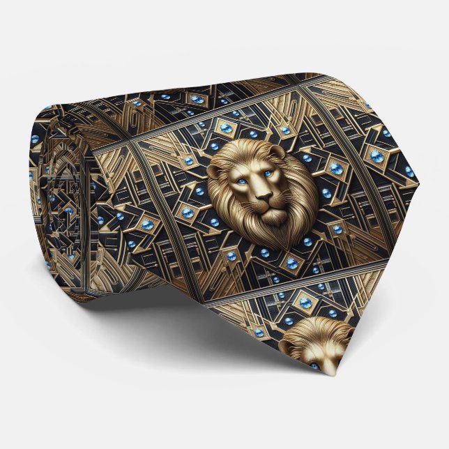 Gravata Roaring Lion | Moda Masculina (Rolled)