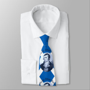 Gravata Robbie Burns - Em Noite de Burns Saltire Azul