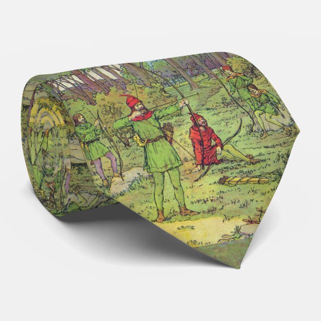 Gravata Robin Hood In The Forest  (Rolled)