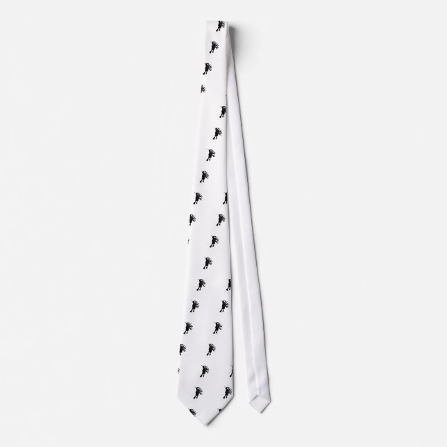 Gravata Robô Voador Negro (Frente)