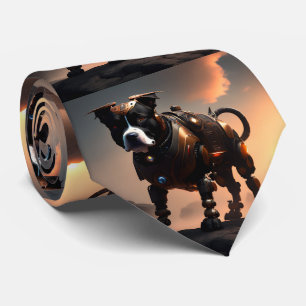 Gravata Robot Staffordshire Bull Terrier, Neck Tie