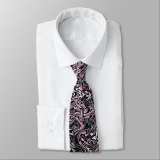 Gravata Rochas rosa Fractais