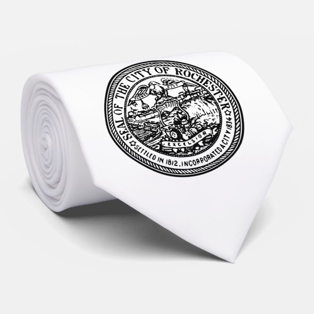 Gravata Rochester (Nova Iorque) City Seal (Rolled)